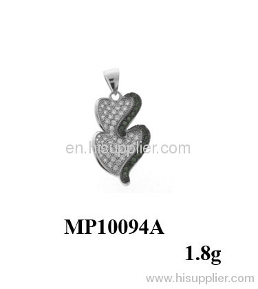 2012 new arrival charming micro setting silver pendant