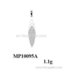 2012 new arrival charming micro setting silver pendant