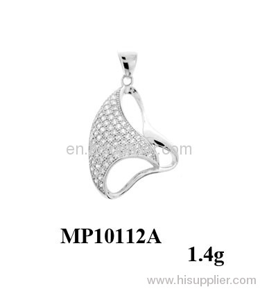 2012 new arrival charming micro setting silver pendant