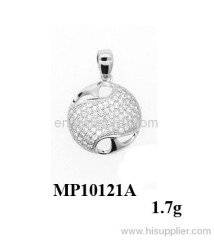 2012 new arrival charming micro setting silver pendant