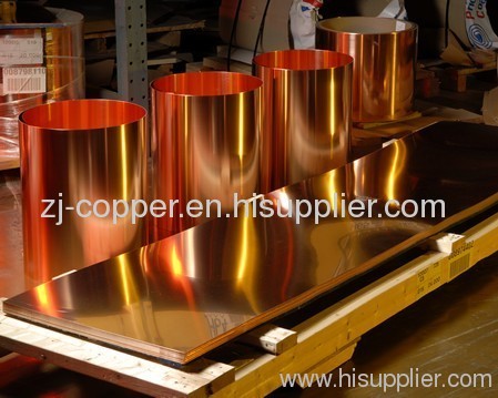 sheeny copper ; copper sheet