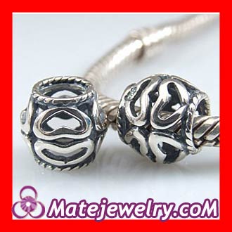 Sterling silver Heart Hollow charms