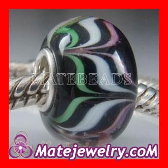Swirl Murano glass bead charms