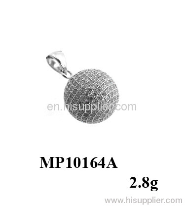 925 Sterling SIlver Micro Pave Pendant