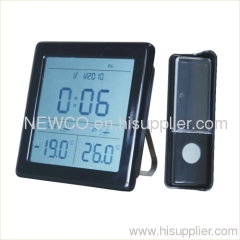 wireless door chime with LCD screen show calendar and temperature
