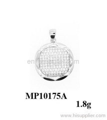 new arrival round 925 sterling silver pendant