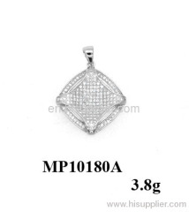 2012 new arrival hot micro setting silver pendant