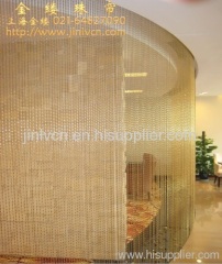 gold color metal beaded curtain,bead curtain