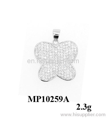 2012 new arrival hot micro setting silver pendant