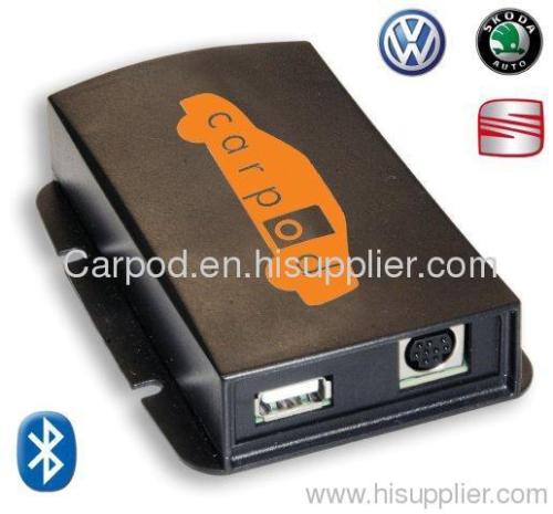 for iPhone; Mp3; audio interface; for Volkswagen; for Skoda