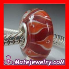 european glass charms cheap with 925 sterling silver single core