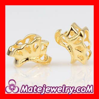 European golden dancing butterfly beads