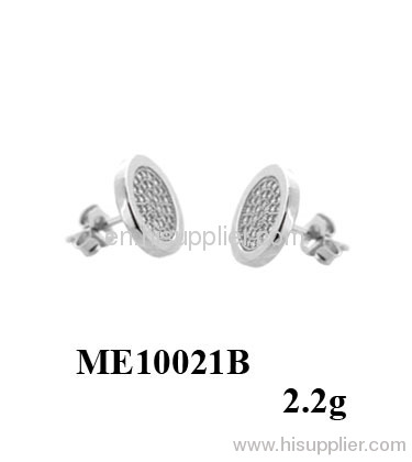 2012 Round 925 sterling silver earring