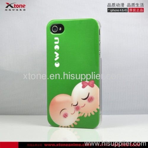 Lovely Nomolove design pc bag case for iphone 4 4S XTone Animation