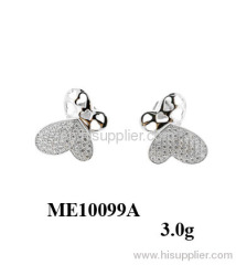 925 sterling silver butterfly earring pin