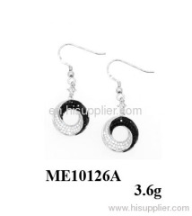 2012 hot micro setting sterling silver earring