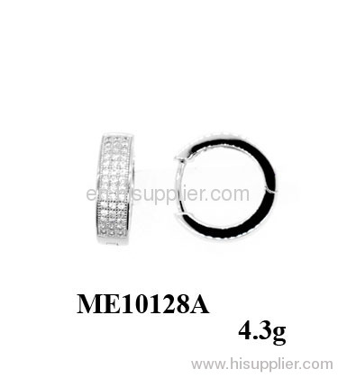 2012 micro setting sterling silver earring