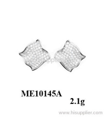 2012 hot micro setting sterling silver earring