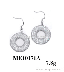 2012 New Fashion Round Silver Earring