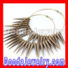 Basketball Wives Copper Hoop Ball Spike Earrings Wholesale