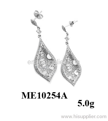 2012 hot micro setting sterling silver earring