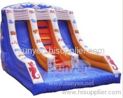 double inflatable slide