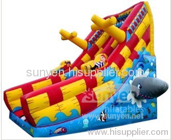 Pirate inflatable slide