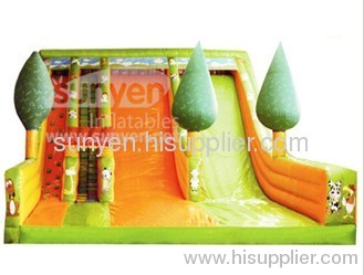 Tree inflatable slide
