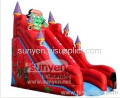 Illusion inflatable slide