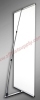 Aluminum L-banner stand