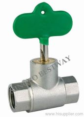 Brass ball valve with lock