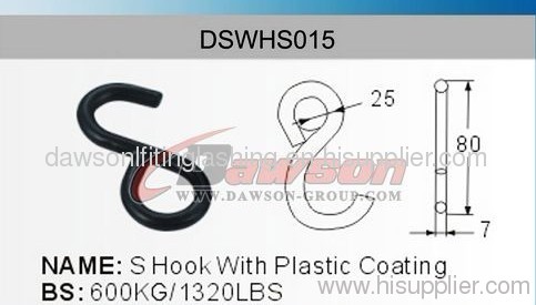 600KG S Hook With Plastic Coating, China Manufacturers