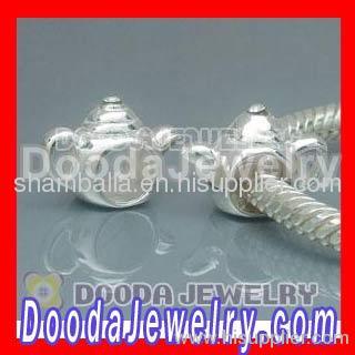 Cheap european sterling silver teapot charm beads wholesale