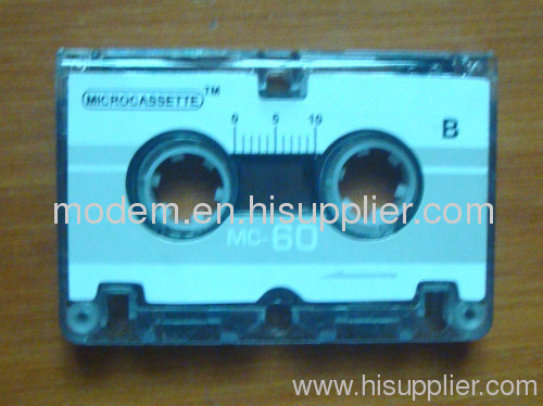 blank audio microcassette