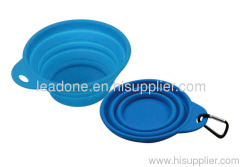 Hot selliing silicone foldable pet bowl