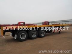 flatbed container semi-trailer