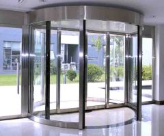 3/4 wing automatic revolving door project