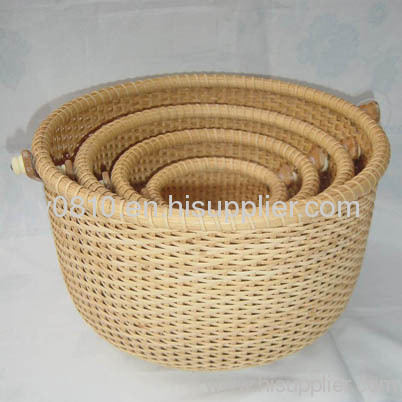 rattan storage basket