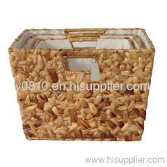 water hyacinth storage basket