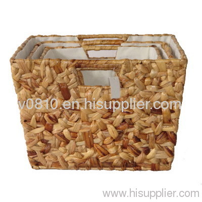 water hyacinth storage basket