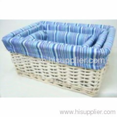 willow fabric basket