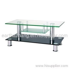 hot sell rectangle tempered glass tv stand