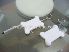 bone shape plastic gift tape measure