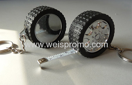 Tire shape tape measure