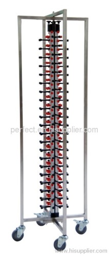 mobile plate rack for 84 plates