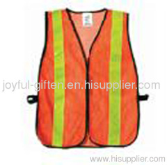 Yellow and orange safety vest