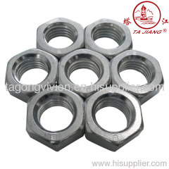 hex nut with zinc palted
