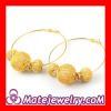 Cheap Basketball Wives Mesh Earrings Pink Gold Rhinestone Wholesale