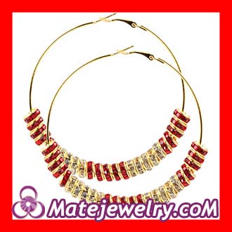 Shamballa hoop earrings Wholesale