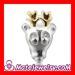 sterling silver reindeer charm